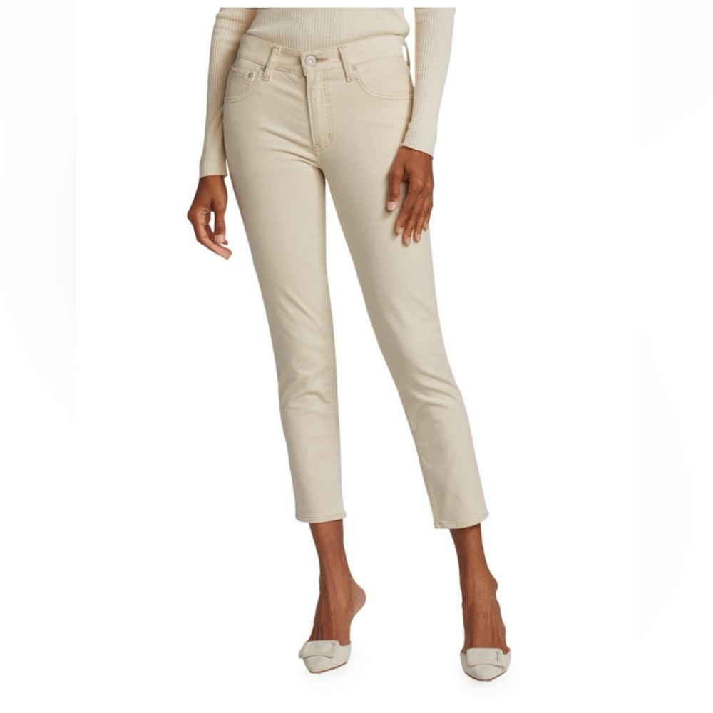 Moussy Light Beige Ankle Jeans